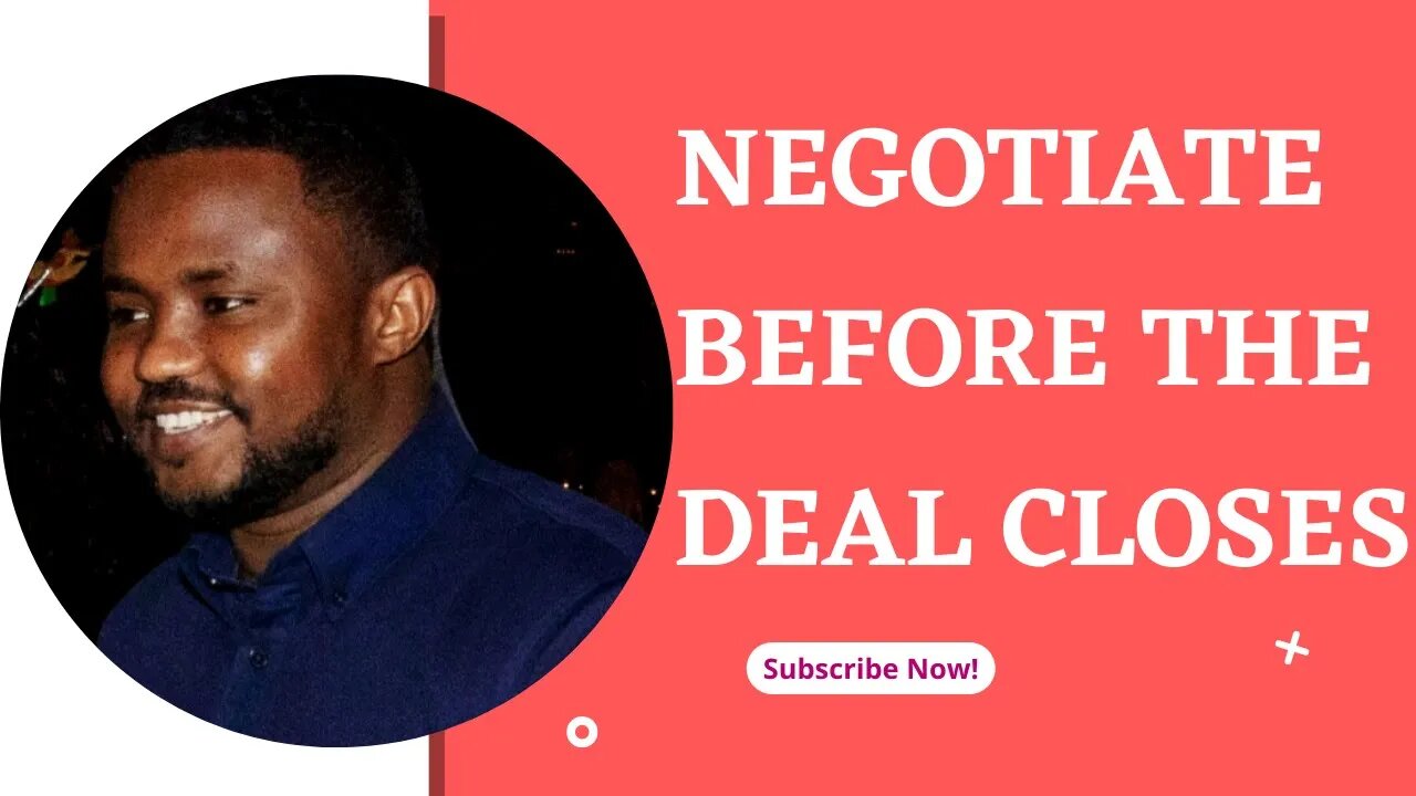 Stop Negotiating A Deal in This manner