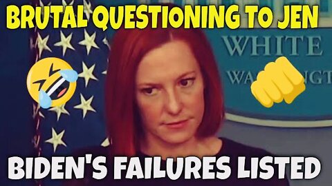 Jen Psaki looks PISSED about these Questions!