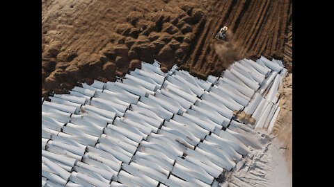Felling of 90 Mitsubishi 1000A Wind Turbines - Controlled Demolition, Inc.