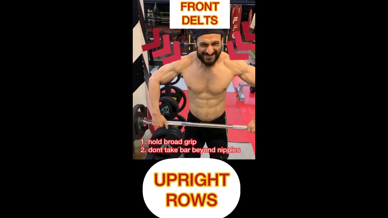 HOW TO UPRIGHT ROWS WITH SAFETY #shorts #youtubeshorts