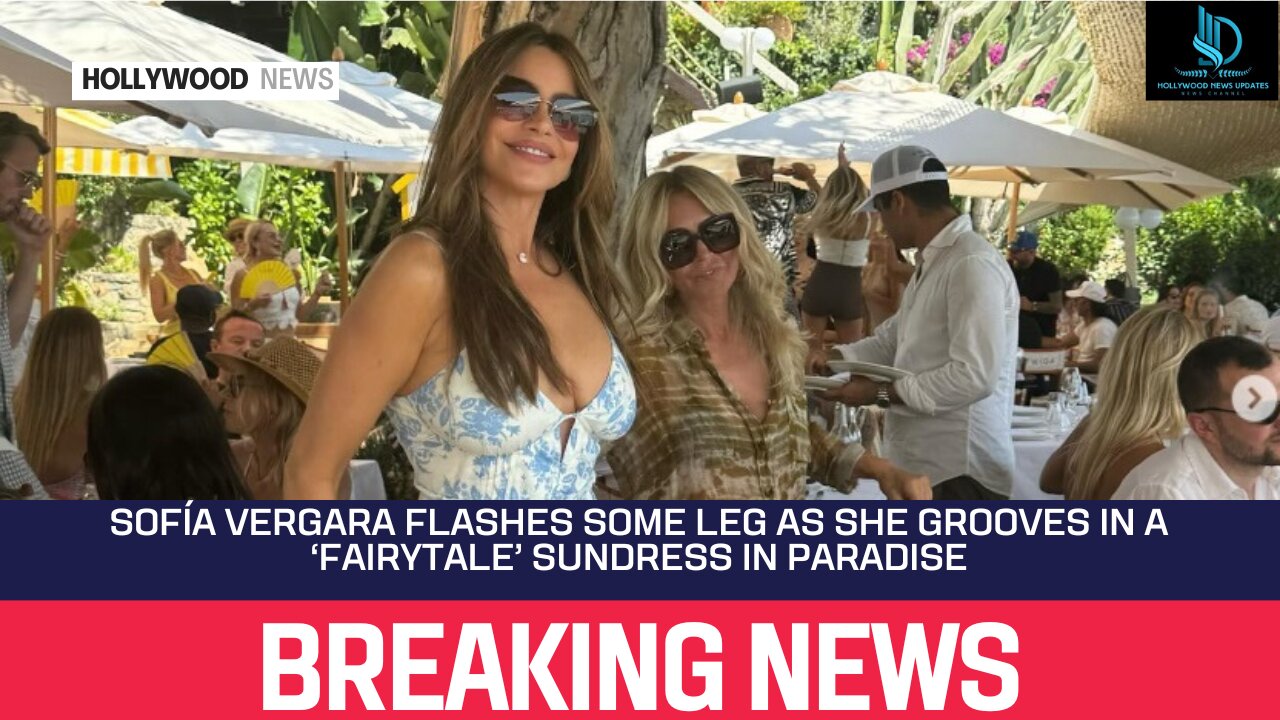 Sofía Vergara Flashes Some Leg as She Grooves in a ‘Fairytale’ Sundress in Paradise