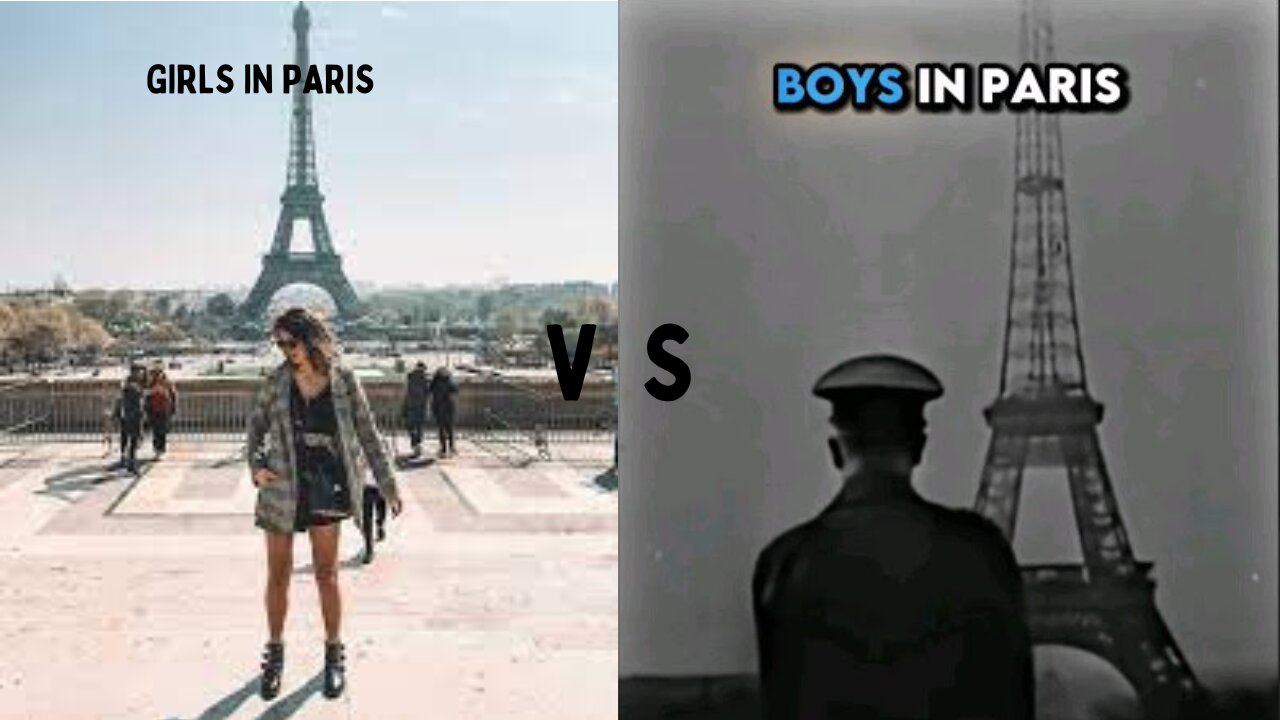 Women vs Men in Paris 👑 #sigmamales #millitary