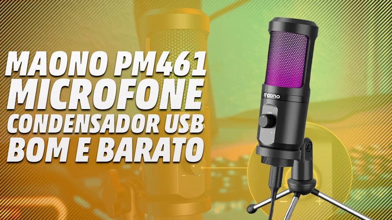 MICROFONE USB CUSTO BENEFÍCIO 2022 O +BARATO DA ALIEXPRESS - Análise do MAONO PM461