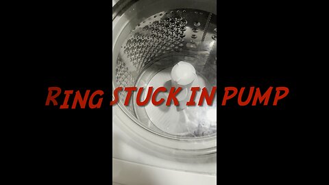 ring stuck in washer pump