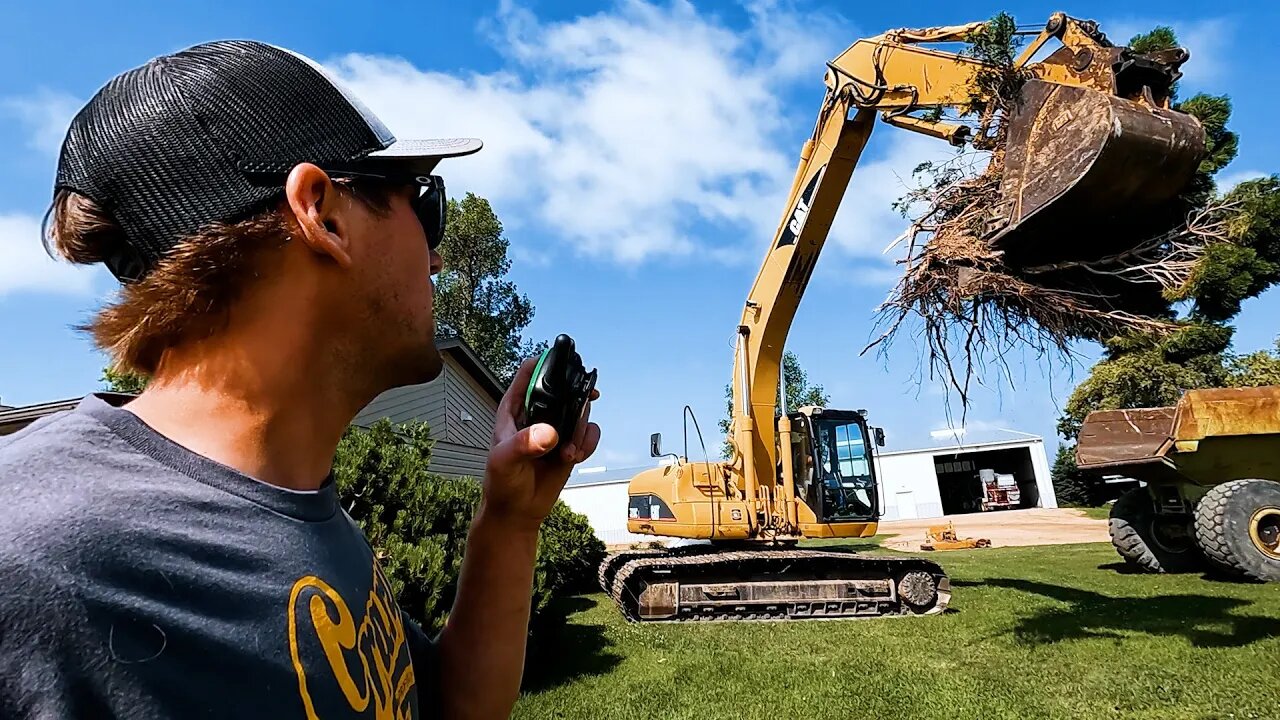 Removing 40 Year Old Land Scaping When The Homeowner Is Gone!!