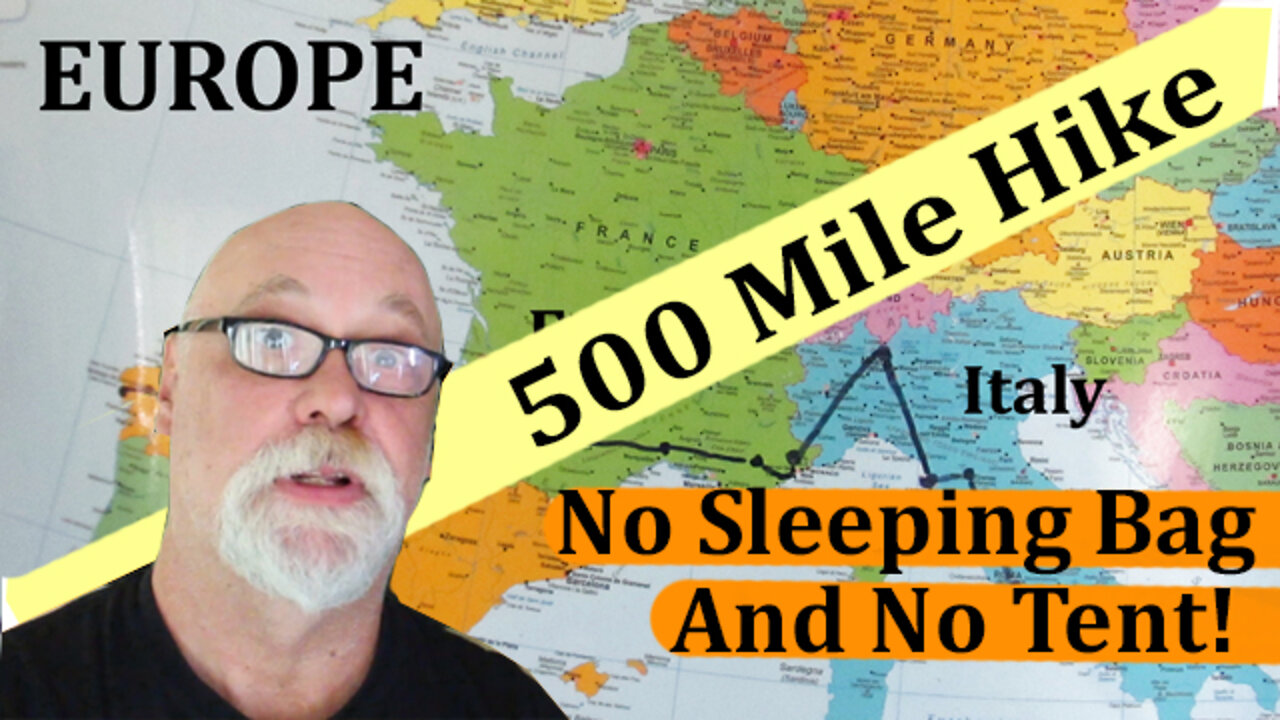 500 mile hike with no tent and no sleeping bag!