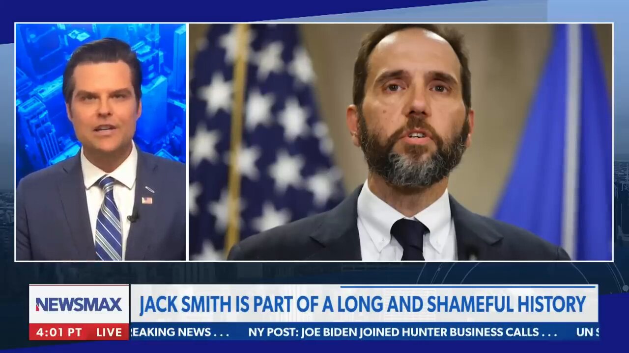 Matt Gaetz uncovers 'unsettling' Jack Smith playbook