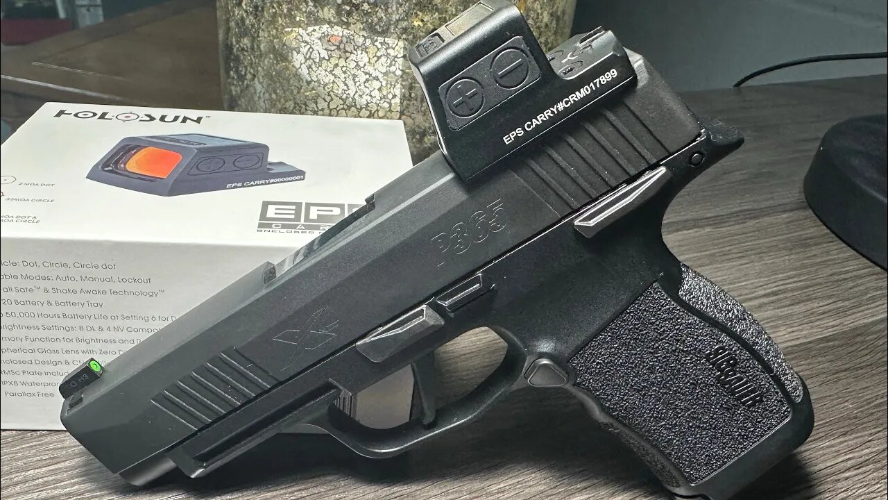 Holosun EPS Carry on Sig P365XL = Perfect Match. Also Look at Mounting Plate vs Direct Slide Mount