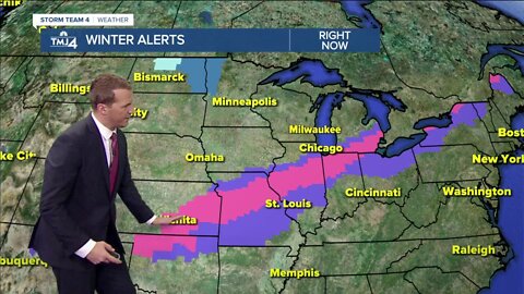 Snow to miss most of the area, windy and cold Thursday