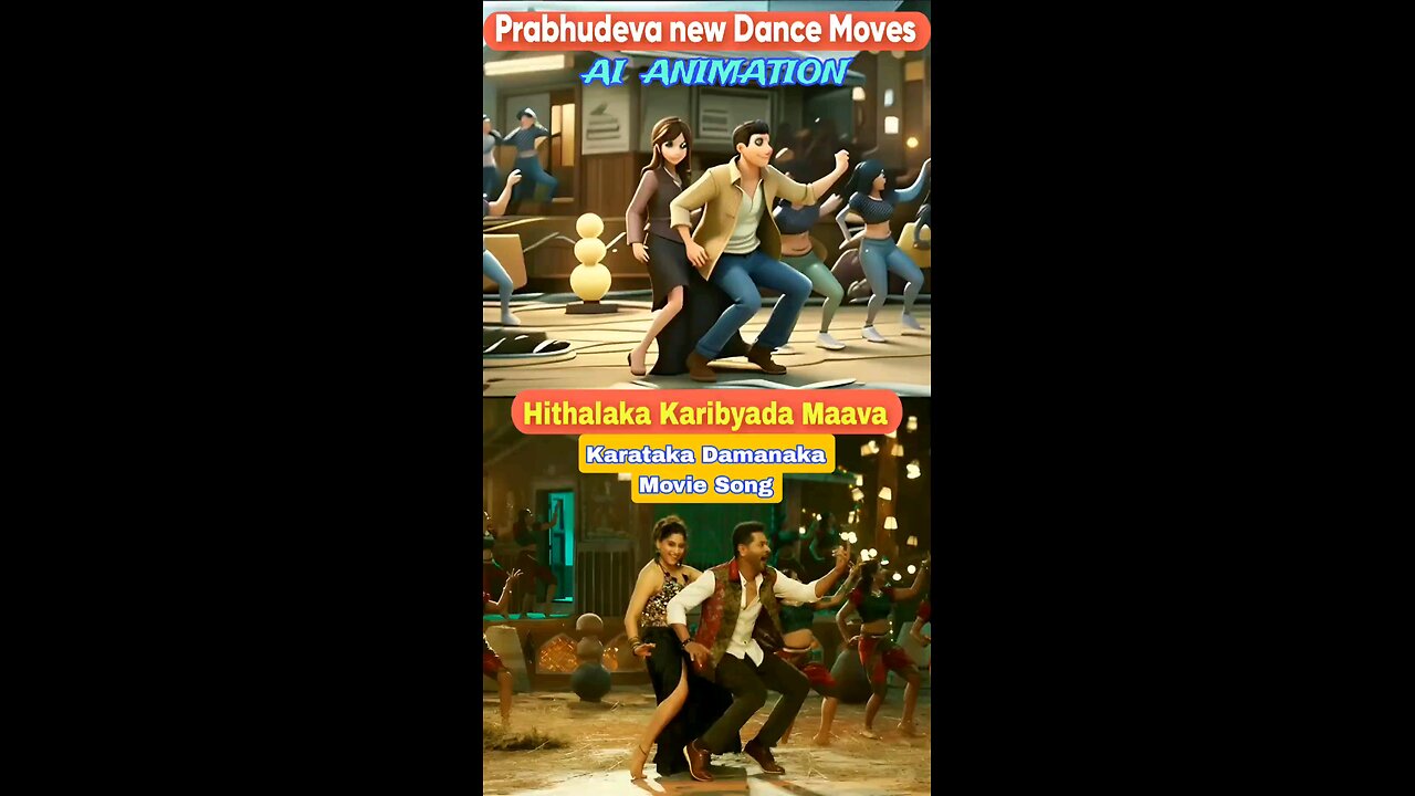 Prabhudeva new Dance Moves AI created #HithalakaKaribyadaMaava #trending #entertaimation #shorts