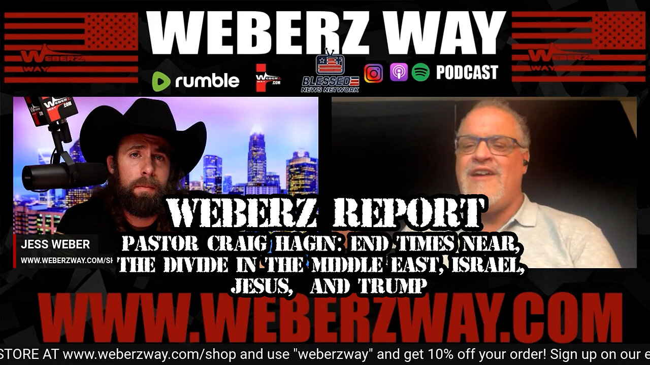 WEBERZ REPORT - W/ PASTOR CRAIG HAGIN: END TIMES NEAR, THE DIVIDE IN THE MIDDLE EAST, ISRAEL, JESUS, AND TRUMP