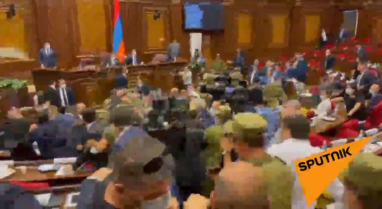 Brawl in Armenian Parliment