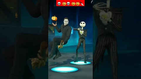 Michael Myers e Jack Skellington no fortnite!!!🎃🔪 #viral #shorts #fortnite