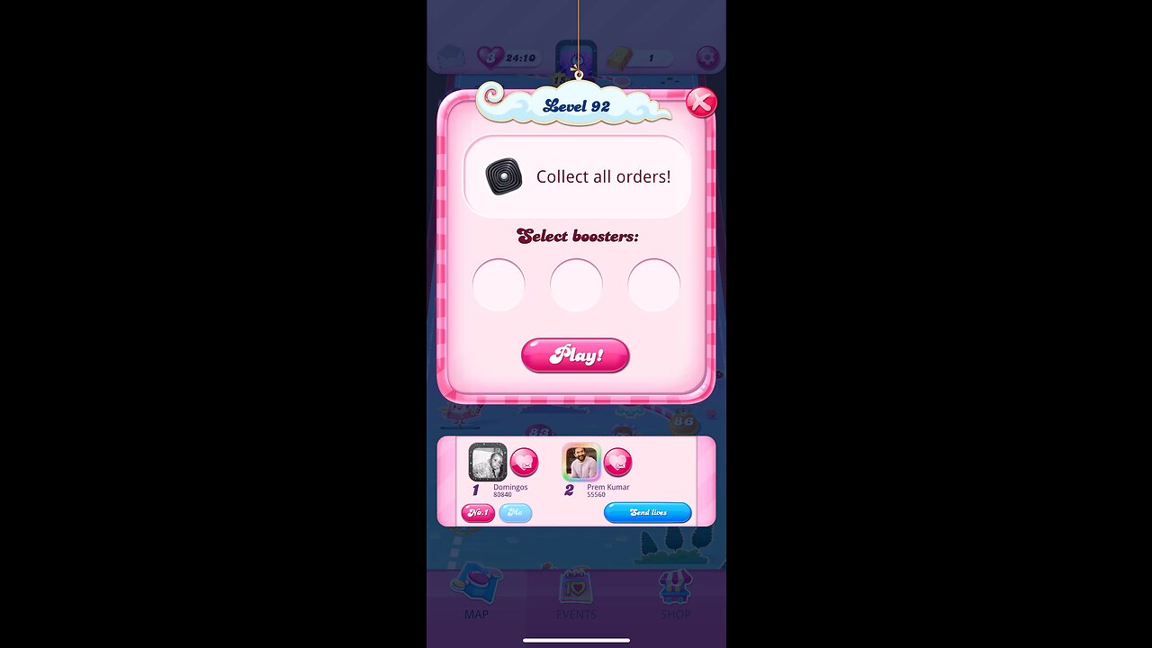 Candy Crush Saga Level 92