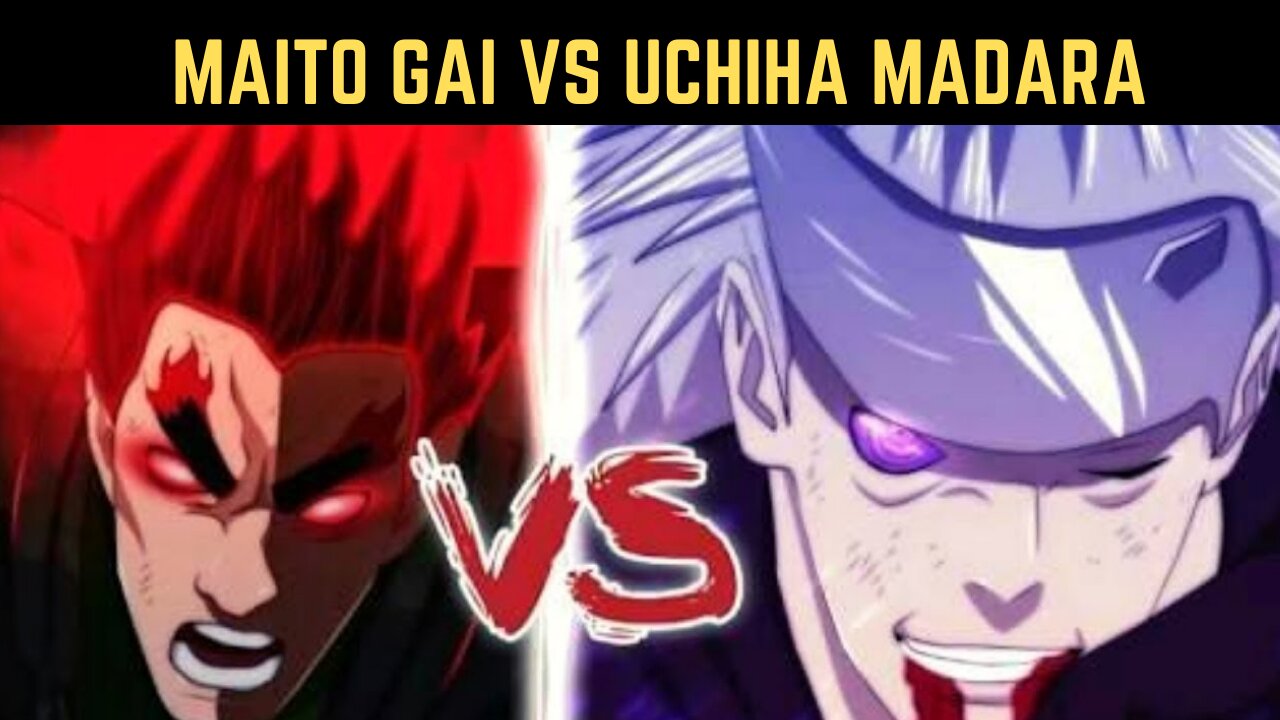 Maito Gai VS Uchiha Madara (COMPLETE FIGHT)