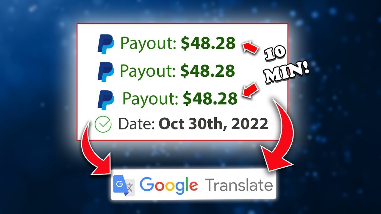 Get Paid +$50.00 EVERY 10 Minutes FROM Google Translate! ($254.62/DAY!) | Make Money Online 2023