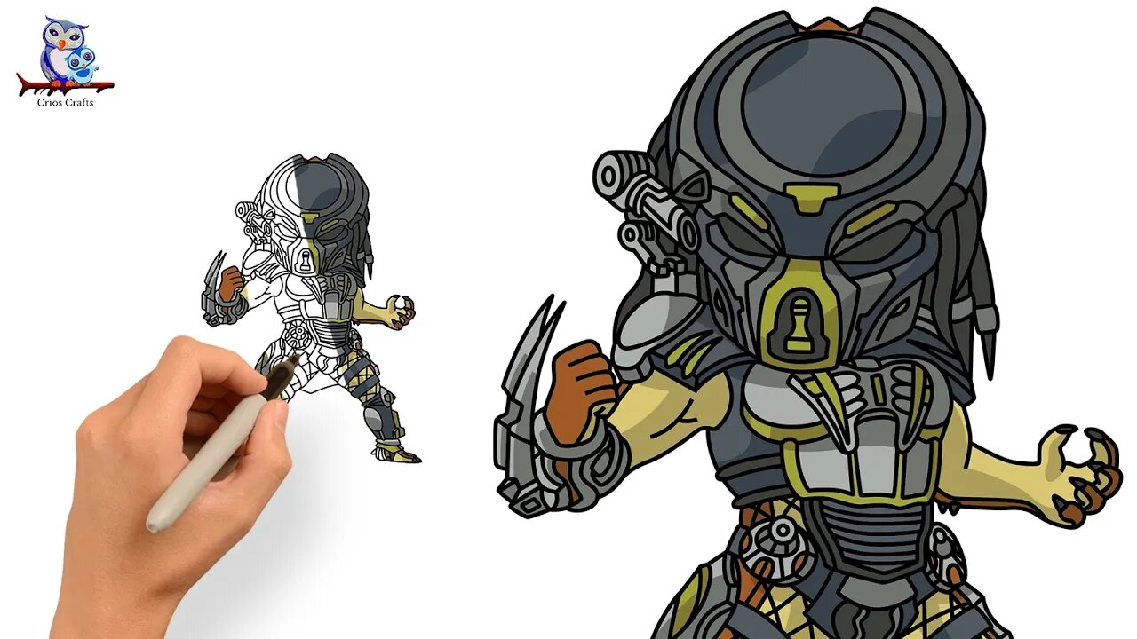 How To Draw Predator Chibi Tutorial - Prey