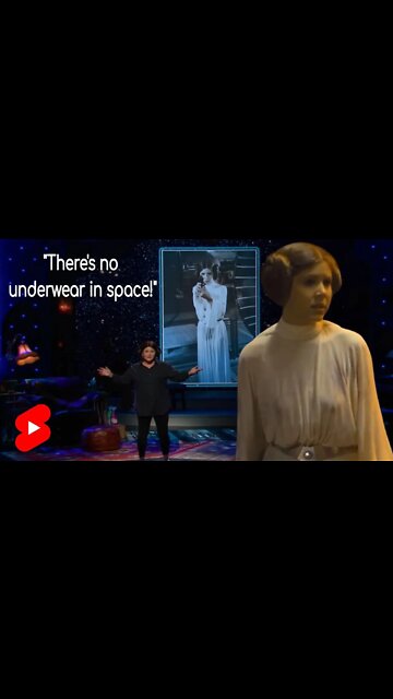There's No Underwear in Space - Carrie Fisher - STAR WARS #Shorts #YouTubeShorts #ShortsYouTube