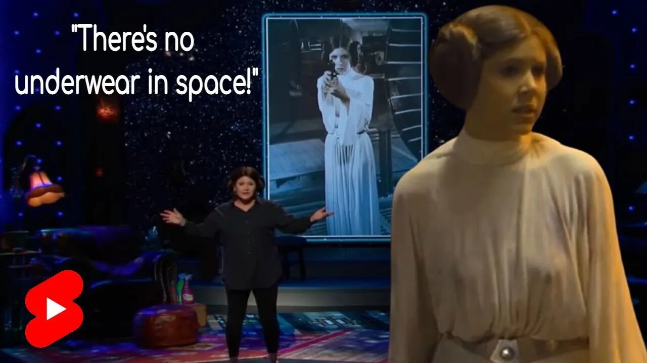 There's No Underwear in Space - Carrie Fisher - STAR WARS #Shorts #YouTubeShorts #ShortsYouTube