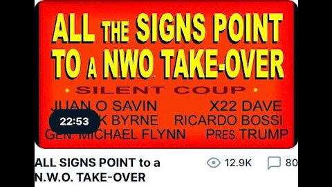 ALL SIGNS POINT to a N.W.O. TAKE-OVER (Captioned)