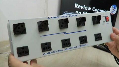 Filtro De Linha Profissional / Extensão / Régua – 10 Tomadas Mistas