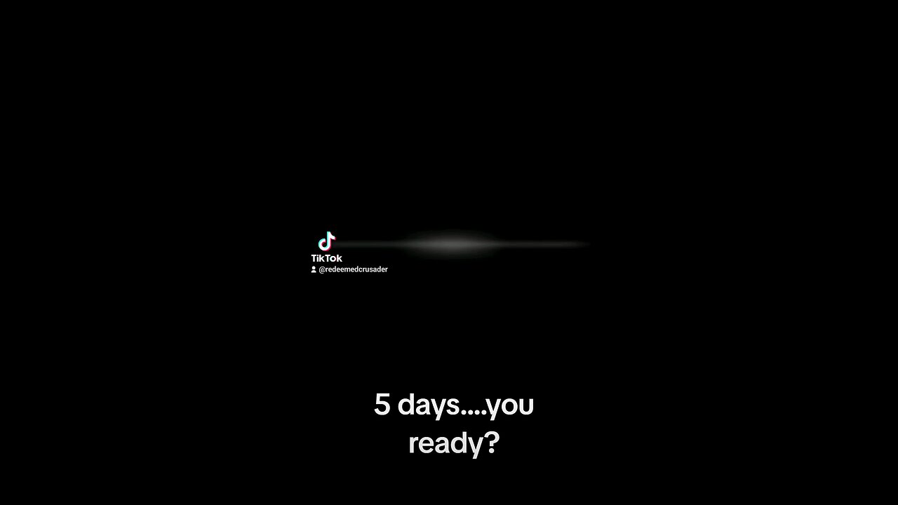 5 Days until the big day what is in store? all I can say is Redemption is ahead