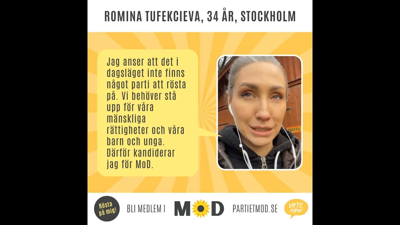 Romina Tufekcieva, 34 år, musikproducent student, Stockholm | MoDs Riksdagskandidater