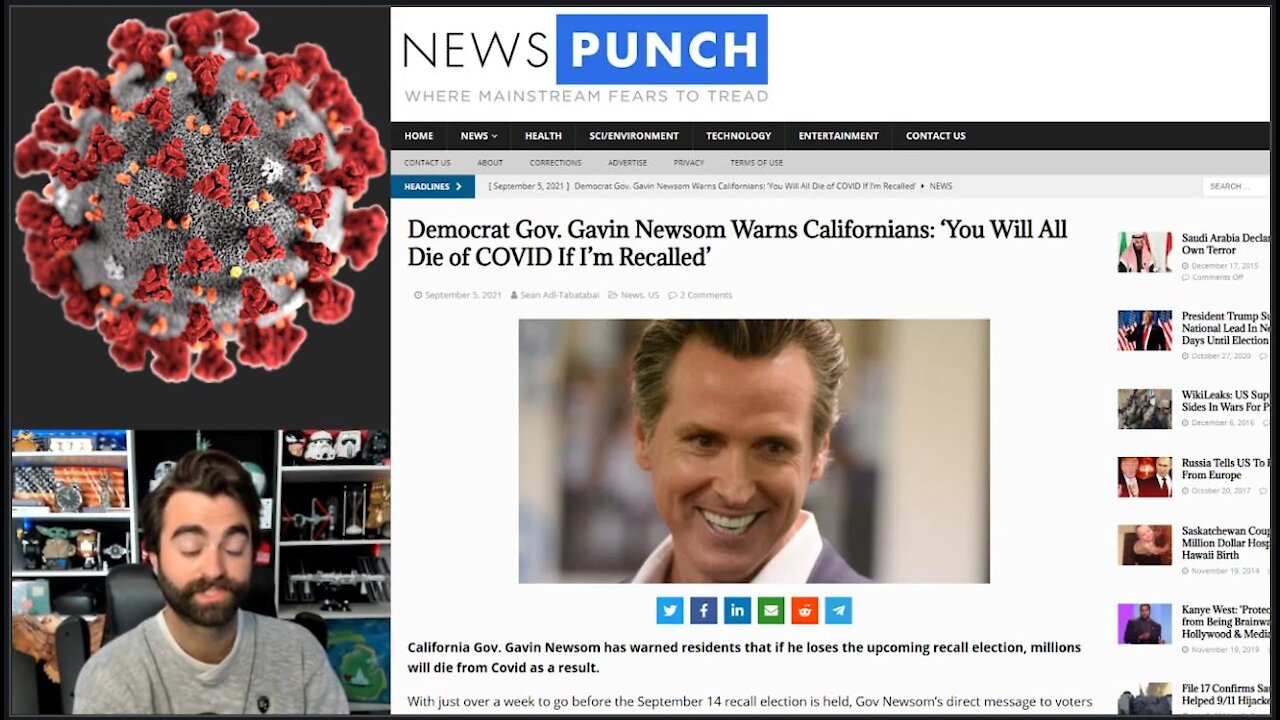 Gavin Newsom's New 'VOTE OR DIE' Of COVID Campaign Screams Of Desperation