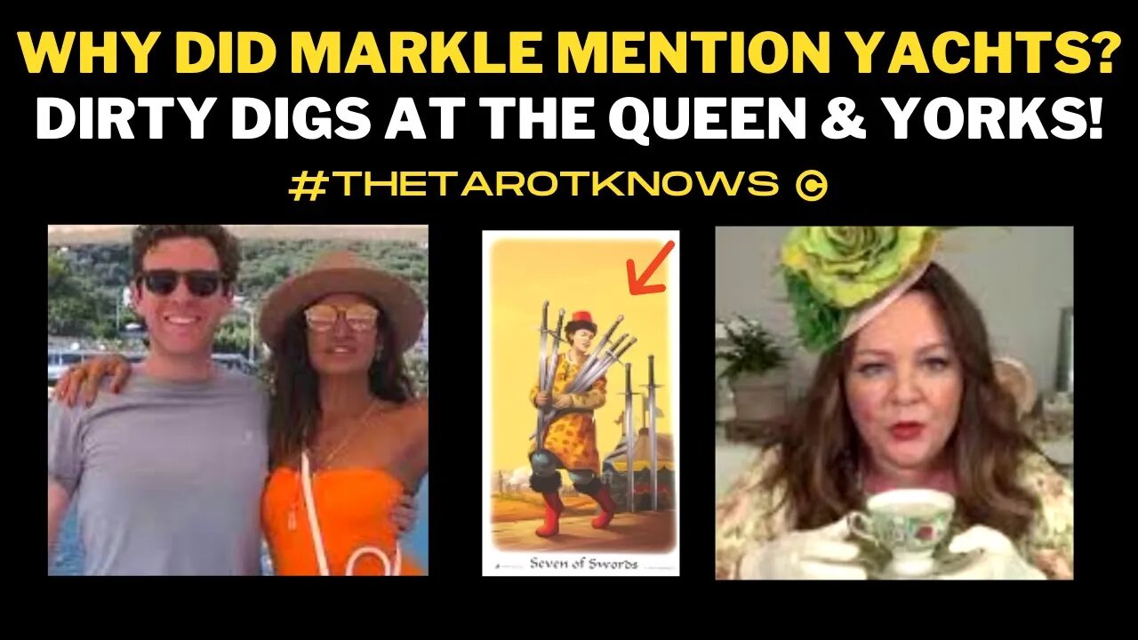 🔴WHY DID MEGHAN MARKLE MENTION YACHTS IN HER VIDEO? DIGS AT THE YORKS & TRF! HARRY IS DUMPED! #tarot