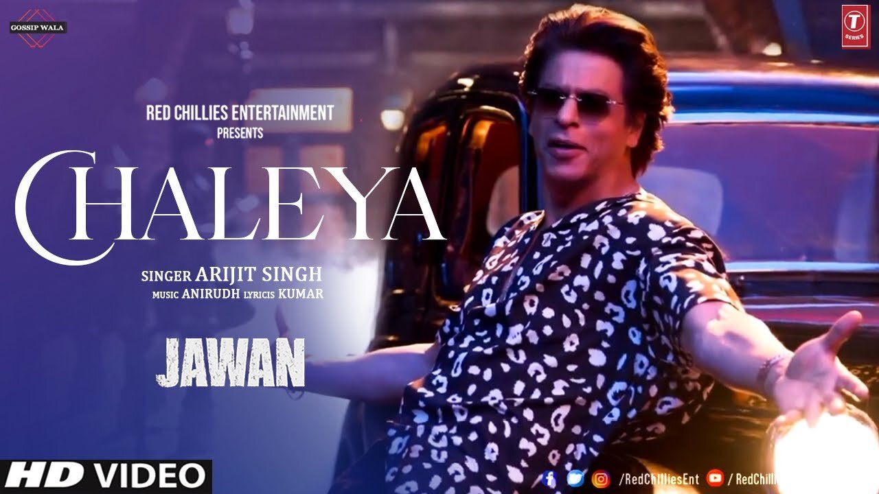 Jawan: Chaleya (Hindi) | Shah Rukh Khan | Nayanthara | Atlee | Anirudh | Arijit S, Shilpa R | Kumaar