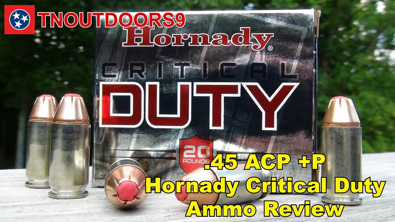 .45 ACP +P Hornady CRITICAL DUTY Ammo Review