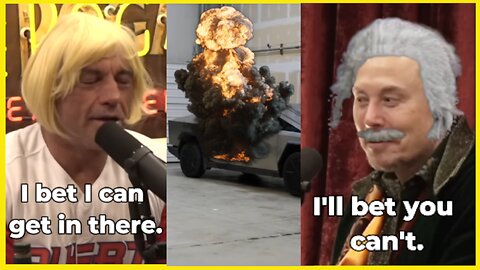 Parody of Elon Musk's Cybertruck vs Joe Rogan's Compound Bow Showdown