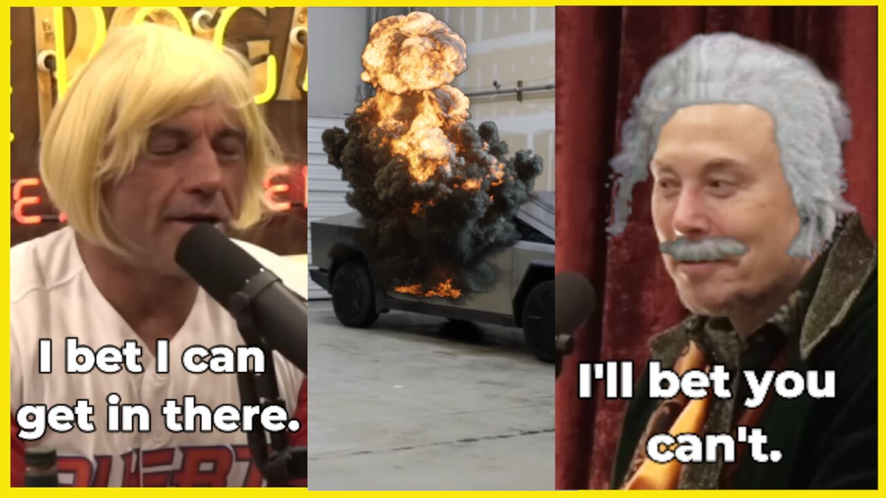 Parody of Elon Musk's Cybertruck vs Joe Rogan's Compound Bow Showdown