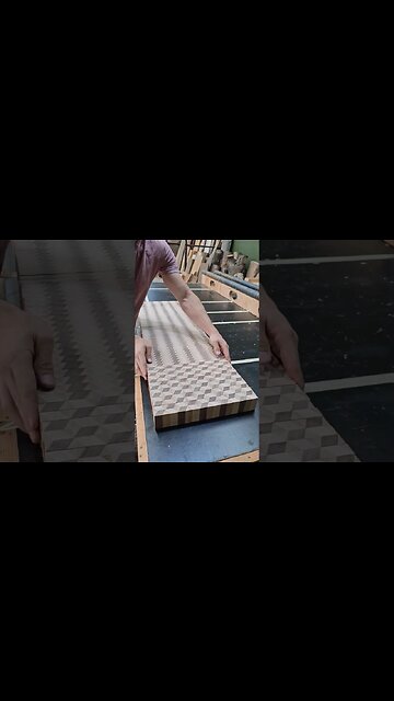 Couple awesome 3D cube end grain cutting boards #shortsvideo #shortvideo #shorts #short #woodwork