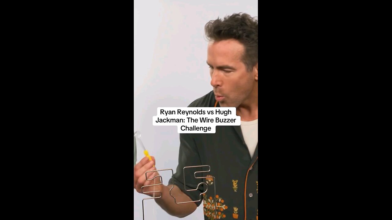 Shock buzzer challenge between Hugh Jackman and Ryan Reynolds,funnyvideos,deadpool3,byebyebye,like💯