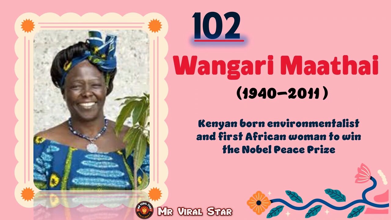 Wangari Maathai (1940–2011)| TOP 150 Women That CHANGED THE WORLD | Short Biography