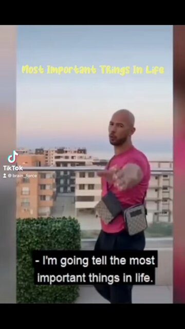 The Three Most Important Things in Life