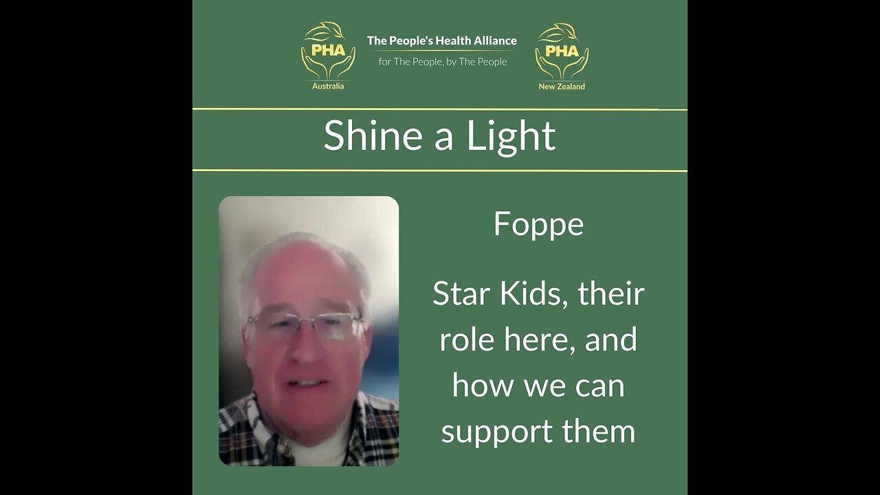 PHA Australia NZ - Shine a Light with Foppe - PHA Spiritual Ambassador