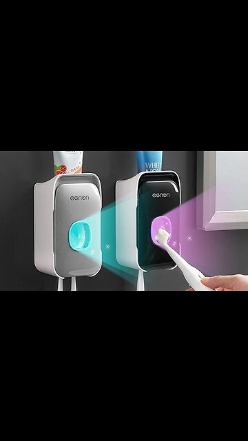Automatic Toothpaste Dispenser Toothbrush Holder