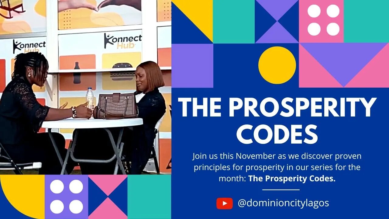 Prosperity Codes | Our Focus For The Month of November | Dominion City Lagos