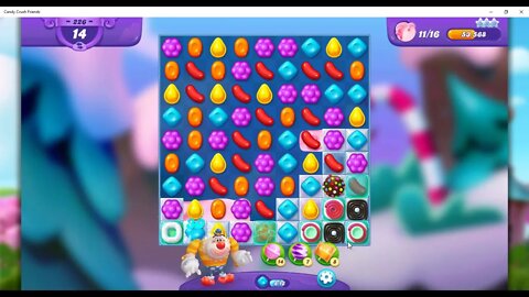 FRIENDS Level 226 Talkthrough, Candy Crush Friends Saga, 32 Moves 0 Boosters