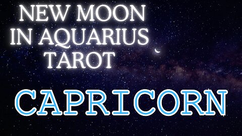 Capricorn ♑️- The lighthouse in the storm! New Moon in Aquarius tarot reading #Capricorn #tarot