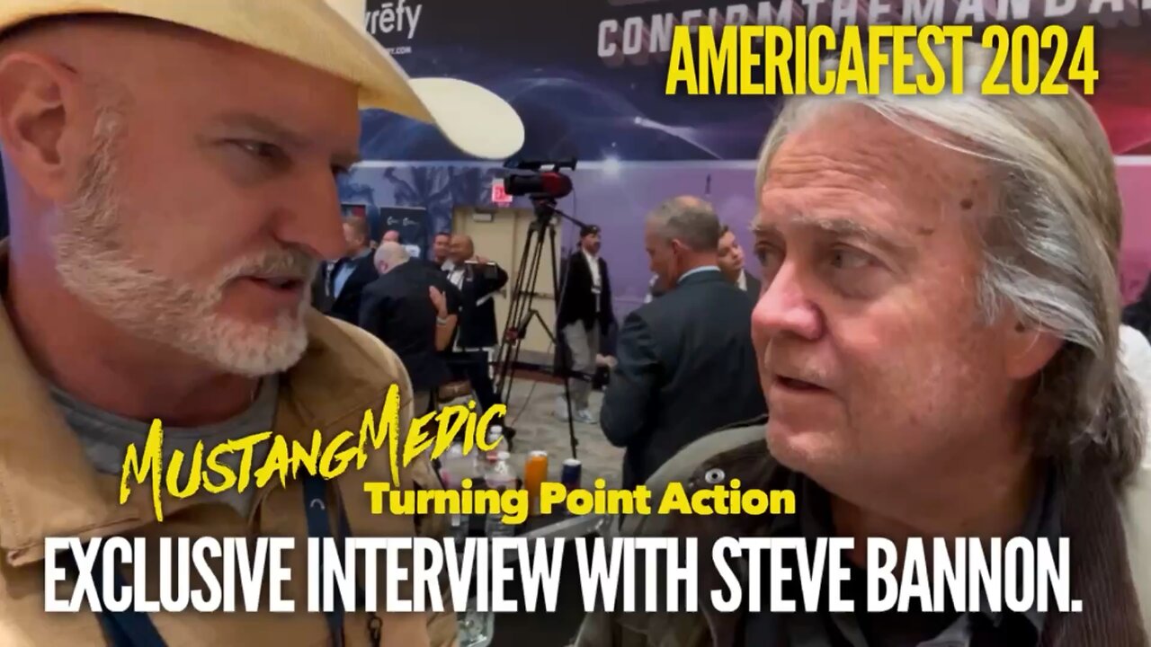 Interview with Steve Bannon at Turning Point USA AmericaFest 2024 in Arizona!