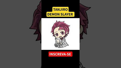 COMO DESENHAR TANJIRO DE DEMON SLAYER #shorts #tanjiro #demonslayer