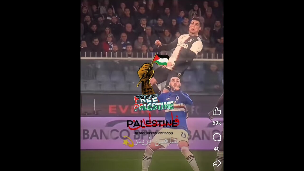 Great bond between Ronaldo and Palestine