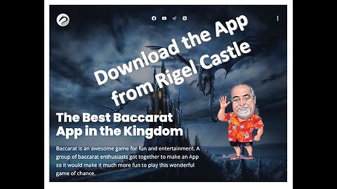 Where to fine the Rigel Castle Baccarat App