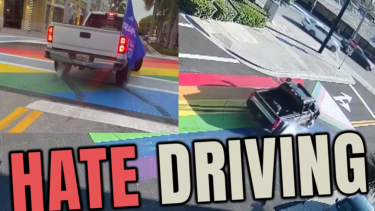 π¦New Trend HATE DRIVING - People driving over LGBT road painted Murals π§βπ¨