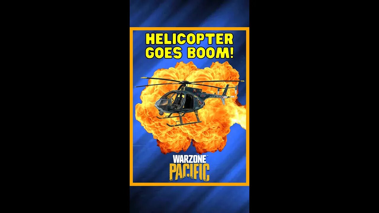 Helicopter Goes Boom 💥 | Warzone Shorts #shorts