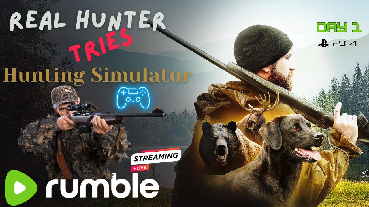 Real Hunter tries Hunting 2 Simulator - DAY 1(part 1)