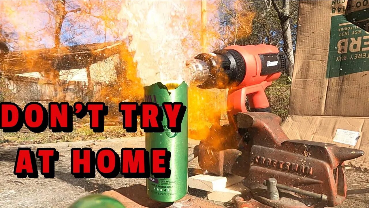 HEAT GUN VS. HAIRSPRAY!!